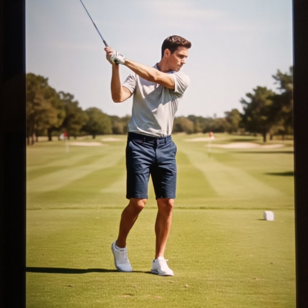 UNTUCKit St Vincent Navy Blue Mens Shorts Regular Fit Golf Gorpcore Sz W40